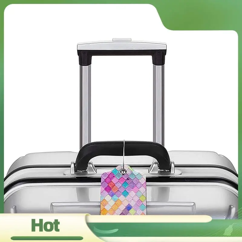 

N95R (4-Piece Set) Travel Luggage Tag-Privacy Protection Sleeve With Stainless Steel Ring, All Kinds Of Luggage And Parcels