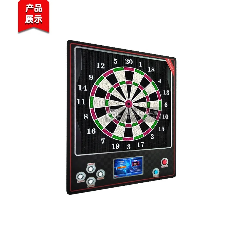 Wholesale Mini household  Dart Game Machine Electronic Dartboard with 6 darts  Any type of adaptor