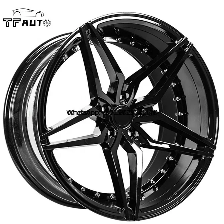 5 spoke milling 16 17 20 inch alloy aluminum wheels racing sport car rims wheels JWL VIA TEST wholesale