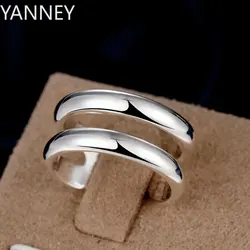 Hot charm 925 sterling Silver Ring For Women Simple adjustable Fashion wedding Party Girl Gift Vintage classic Jewelry New