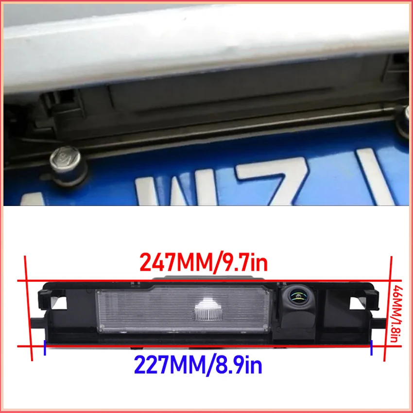 HD Fisheye Camera For Toyota Yaris Vitz 2006 2007 2008 2009 2010 2011 2012 2013 1080P 170° High Quality Reverse Parking Camera