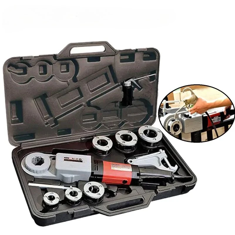 

2 Inch Handheld Electric Pipe Cutter Die Head Threading Machine Pipe Threader Cutting Machine