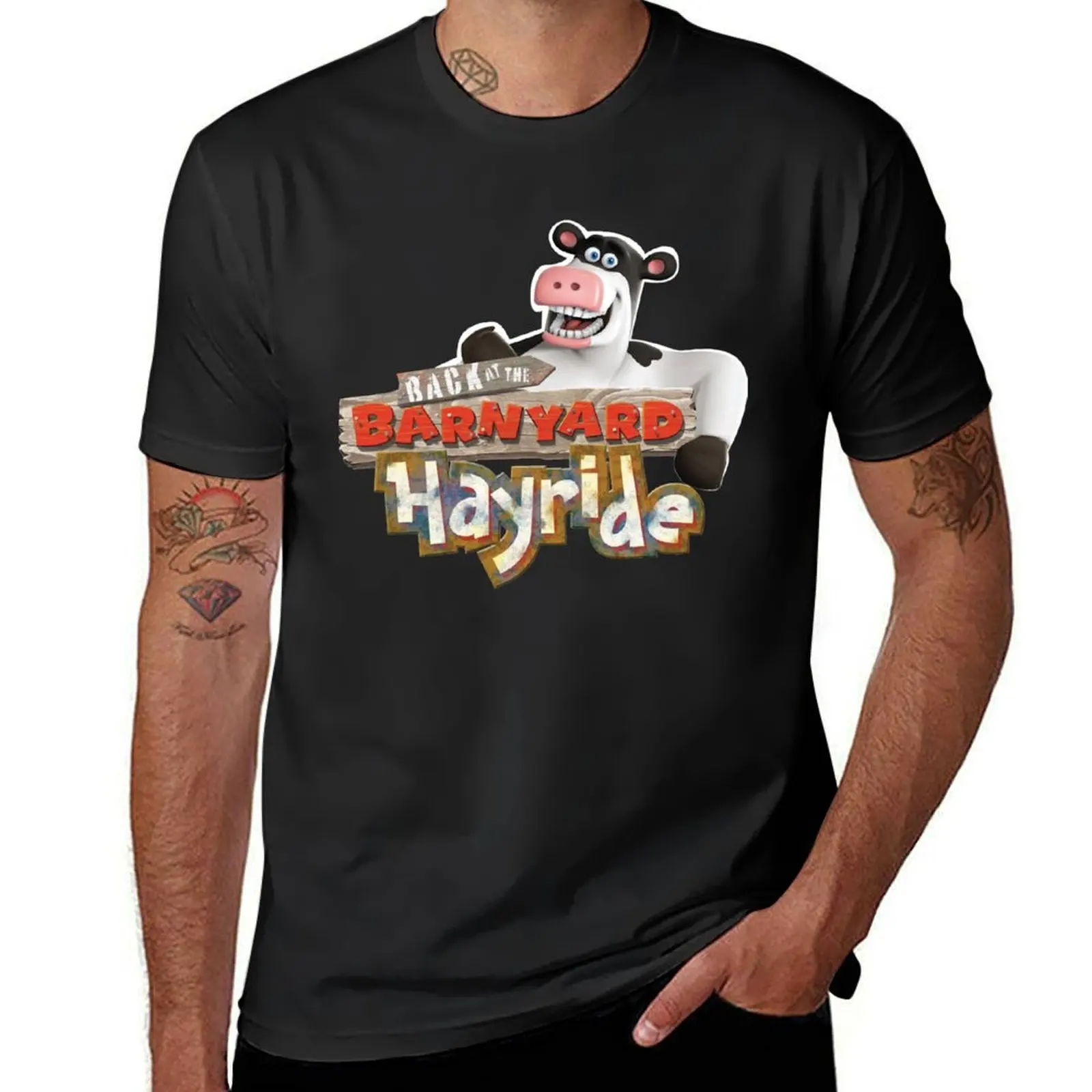 

Back at the Barnyard T-Shirt for a boy blacks Men's t-shirt