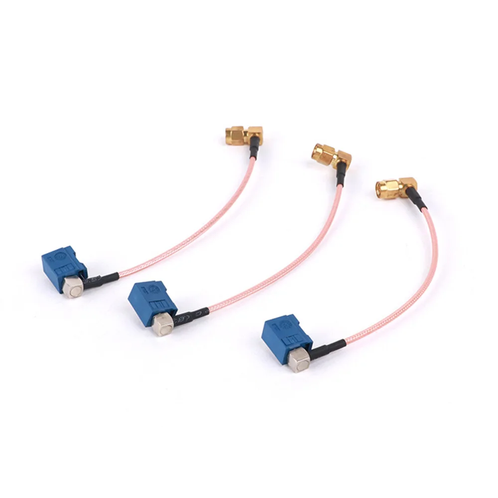 1PC Blue Fakra C Male to SMA Male Right Angle Plug RF Coaxial RG316 Pigtail Car Navigation GPS Antenna Adapter Extension Cable image 3