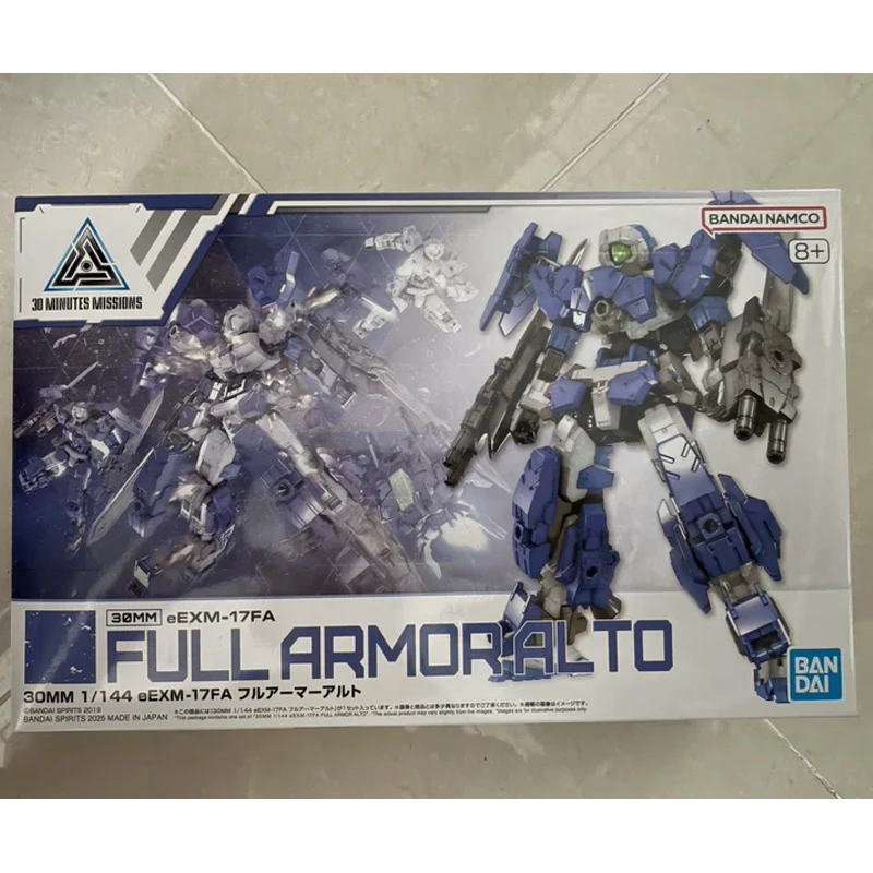 Bandai Original 30MM 1/144 EEXM-17FA Full Armor Alto 30 Minutes Missions Customizable Mecha Assembly Model Kit Ornaments Gift