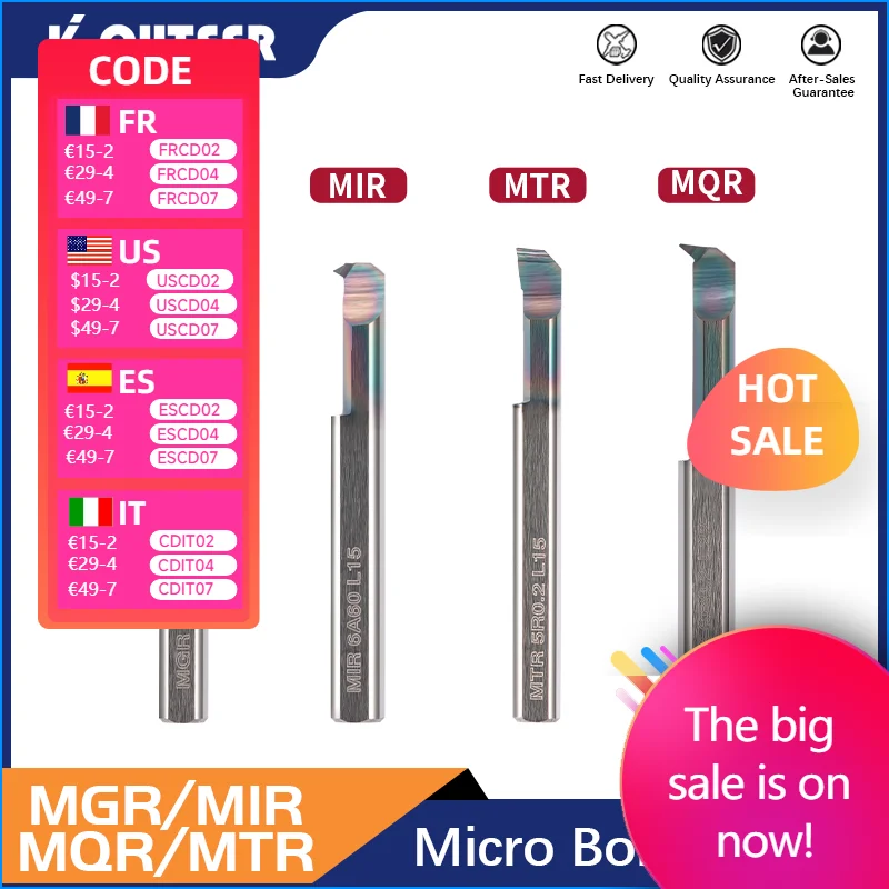 

Расточной нож с маленькой диафрагмой MGR/Мир/MQR/MTR, высокопрочный внутренний сверлильный нож с отверстием, микро закаливание, вольфрамовый стальной токарный инструмент