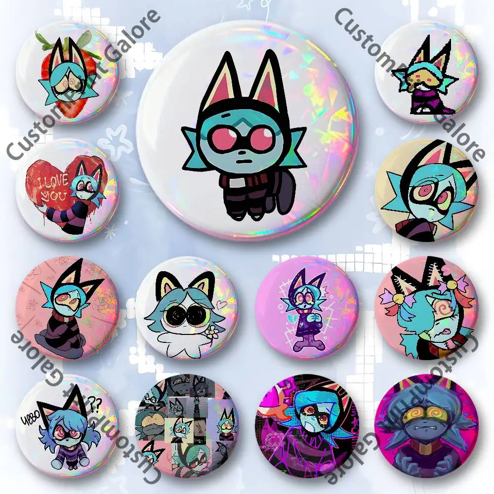 

Ushka P-Psychocuties Round Custom Badges 75 58 44 32 25 mm Brooch Backpack Hat Enamel Pins Accessories Toys Gifts