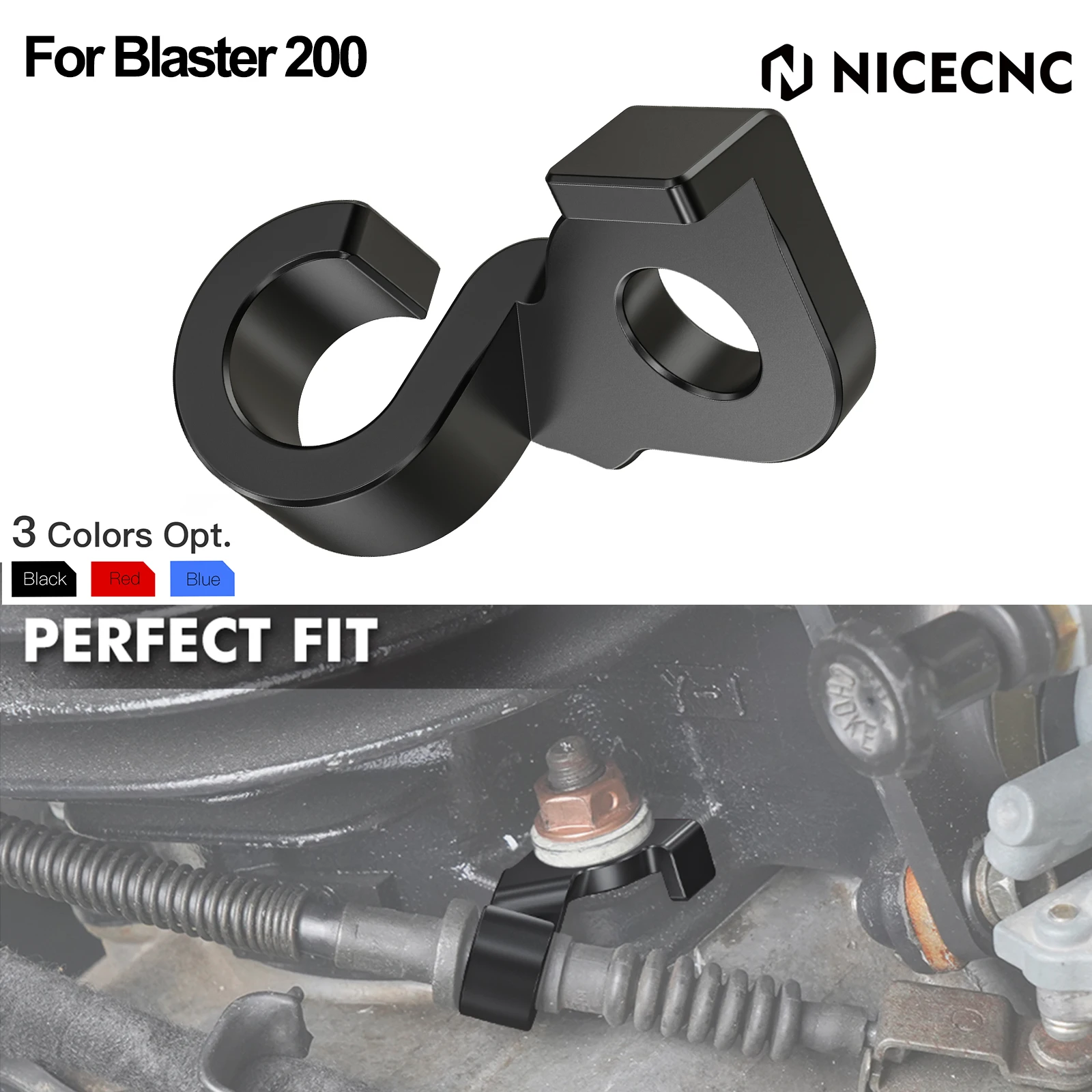 

NICECNC ATV Clutch Cable Bracket Holder For Yamaha Blaster 200 YFS200 1988-2006 YFS200SE Special Edition Yamaha Blaster200 Parts