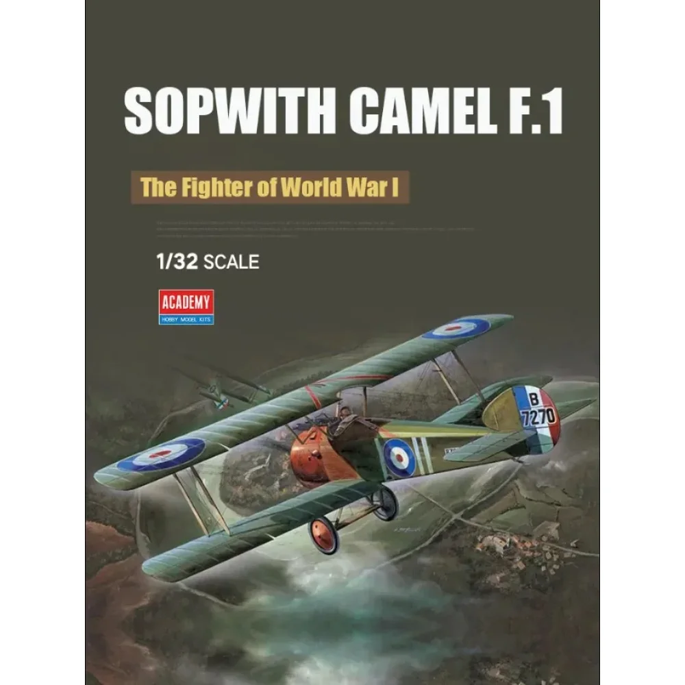 Plastic Model Toy Academy Assembly Aircraft Model Kit 12109 Sop with CAMEL F.1 1/32 In Stock Military model