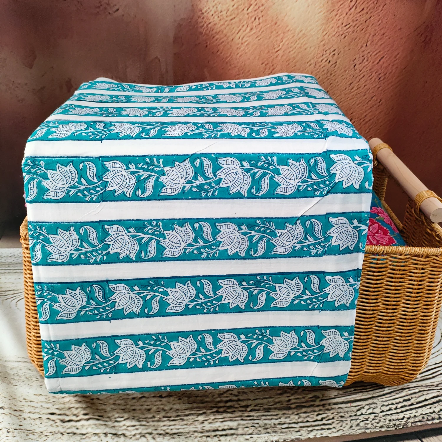 Indian Block Print Fabrics Fabric Hand-block Soft Cotton Art Craft Project Home Furnishing Decor Dress Making