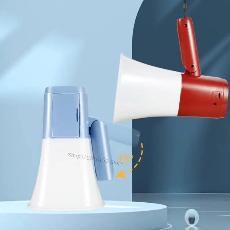 مقبض قابل للطي لتوفير المساحة، مضخم صوت محمول لتعزيز البيع، مكبر صوت محمول للتشجيع