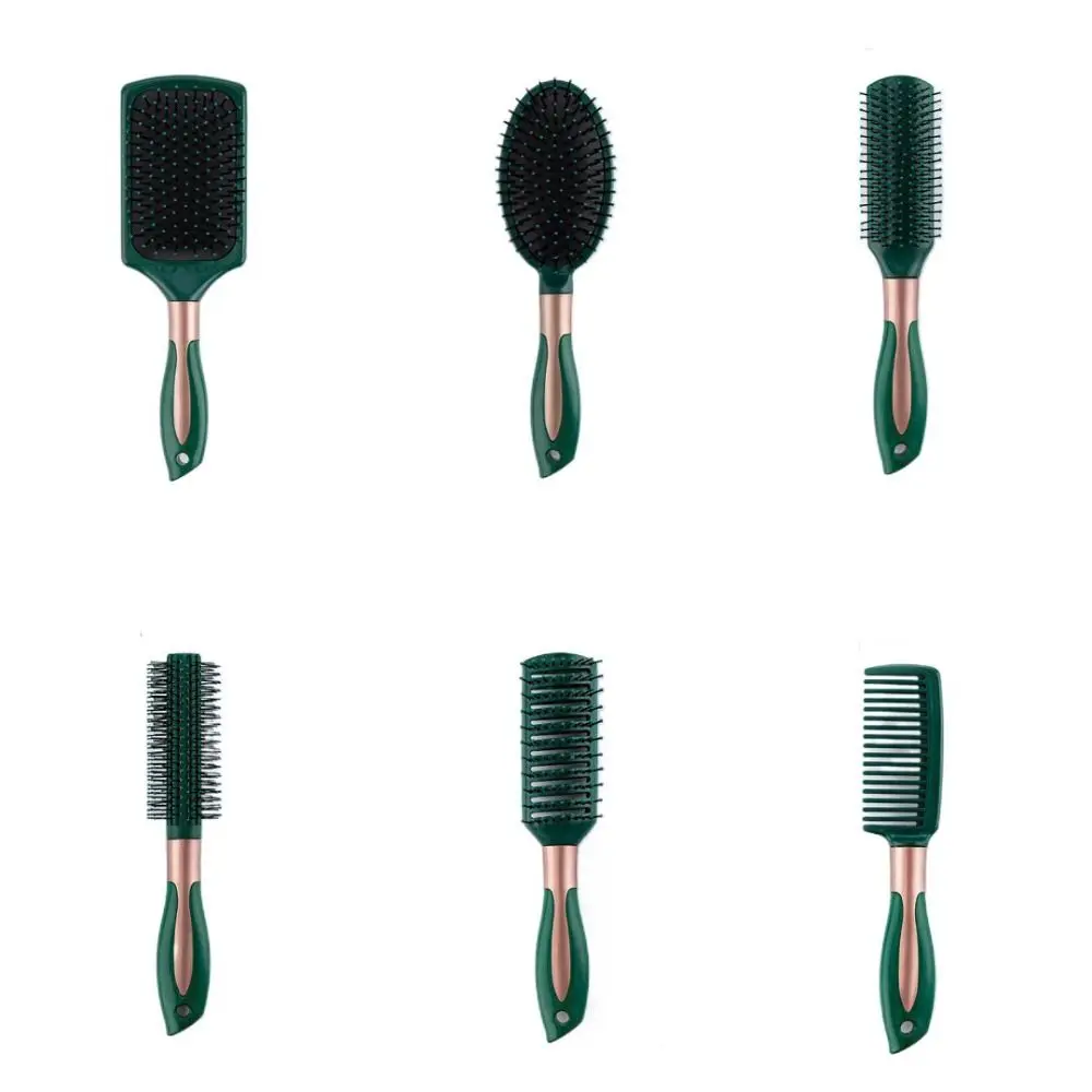 

Зеленая серия, расческа на воздушной подушке, водонепроницаемая портативная расческа с подушкой безопасности, устойчивая к высоким температурам, начесная расческа для массажа кожи головы