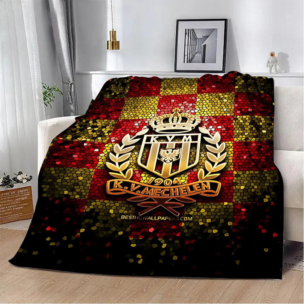 Printed Blanket Face KV Picnic Blankets Warm M-Mechelens Blanket Soft and Comfortable Home Travel Birthday Gift