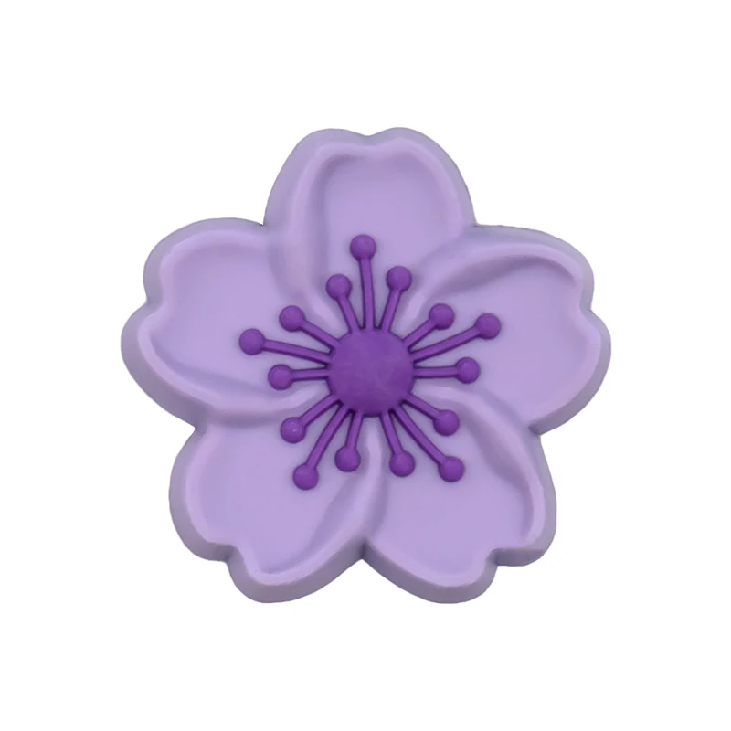 1 Stück PVC Lila Geist Schuh Charms Parfüm Diamant Schuh Dekorationen Pins für Frauen Männer Kinder Sandale Clog Schnallen Zubehör Geschenke – Detail 9