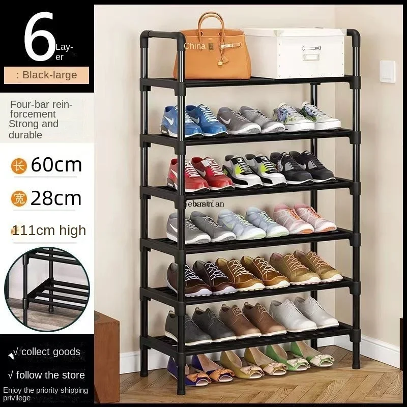 Shoe Rack Easy Assemble Dustproof Boots Organizer Stand Holder Space-Saving Shoes Storage Shelf Entryway Shoe Cabinet