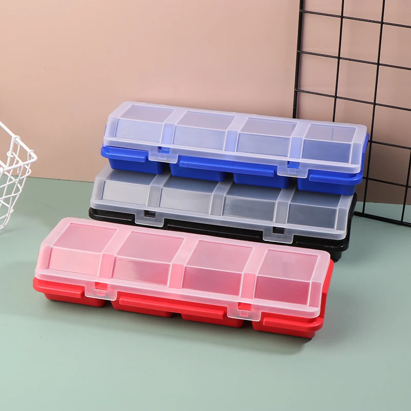 1Pc Multi-Compartment Organizer Box For Screws & Small Parts - Durable Plastic Hardware And Jewelry Storage Case