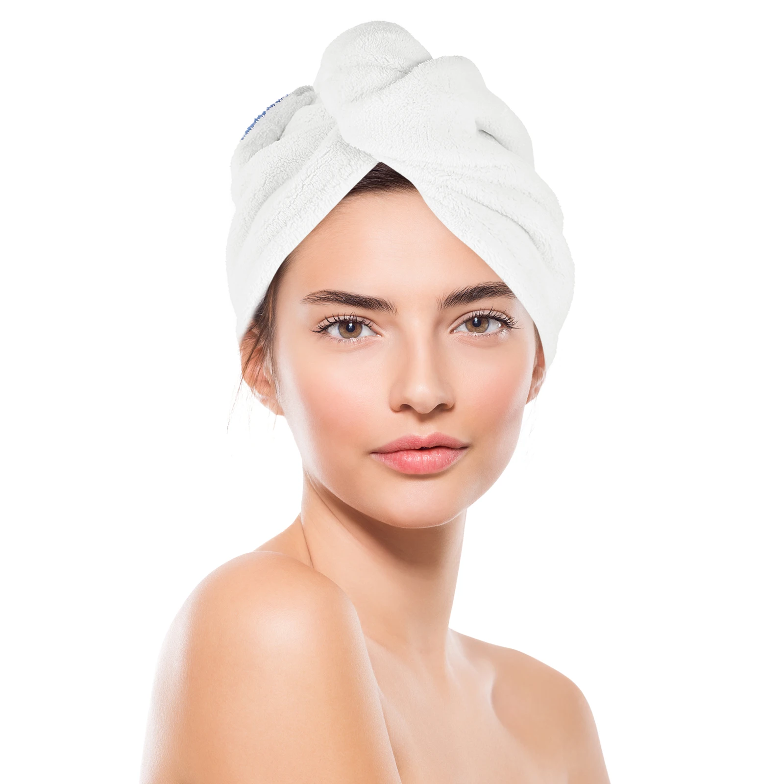 

Dry Hair Cap Absorbent Bathing Hat Cartoon Rabbit Ears Premium Cotton Comfortable Reducing Friction Hair Drying Towel Women