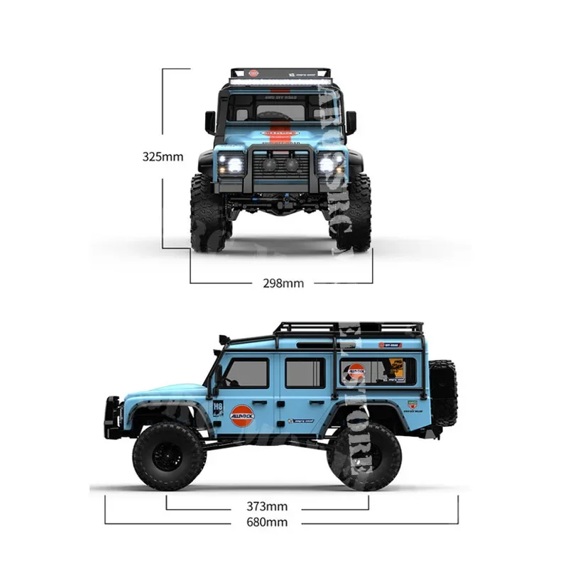 New MJX 1/8 FOC Sensory Brushless H8H Westward ALLLOCK The Defender Simulation Climbing Model RC Car 2S/3S