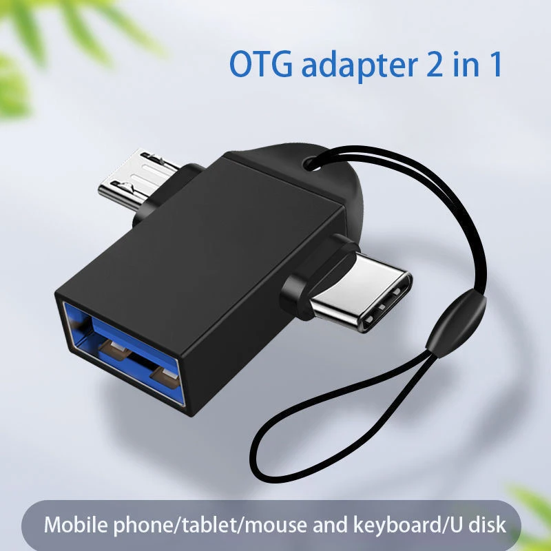 

For Android Type C 2 In 1 OTG Adapter Otg USB C Cable For Samsung Xiaomi Tablet Hard Disk Drive Flash Disk USB Mouse Converters