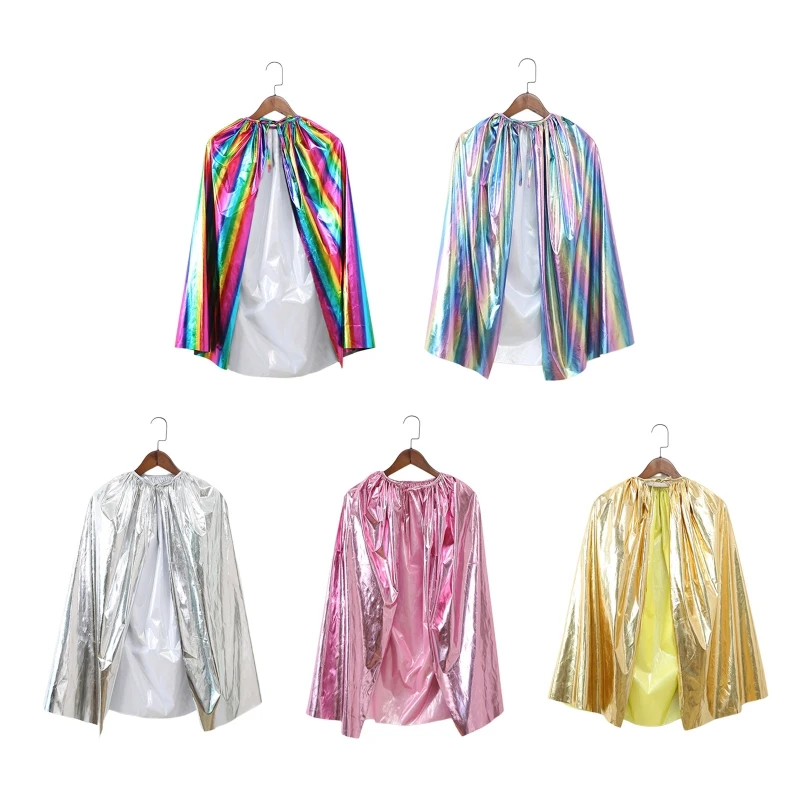 

Children's Festival Performances Rainbow Children Cloak Men's and Women's Princess Cosplay Cloak Carnival Dropshipping