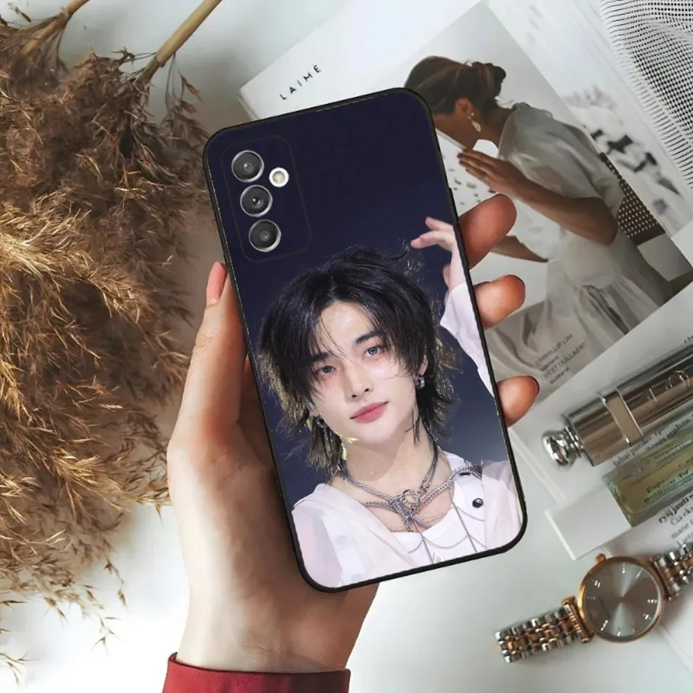 Kpop H-HyunJins Phone Case For Samsung S24,23,22,30,21,10,9,Ultra,Plus,Lite,FE,5G Black Soft Case