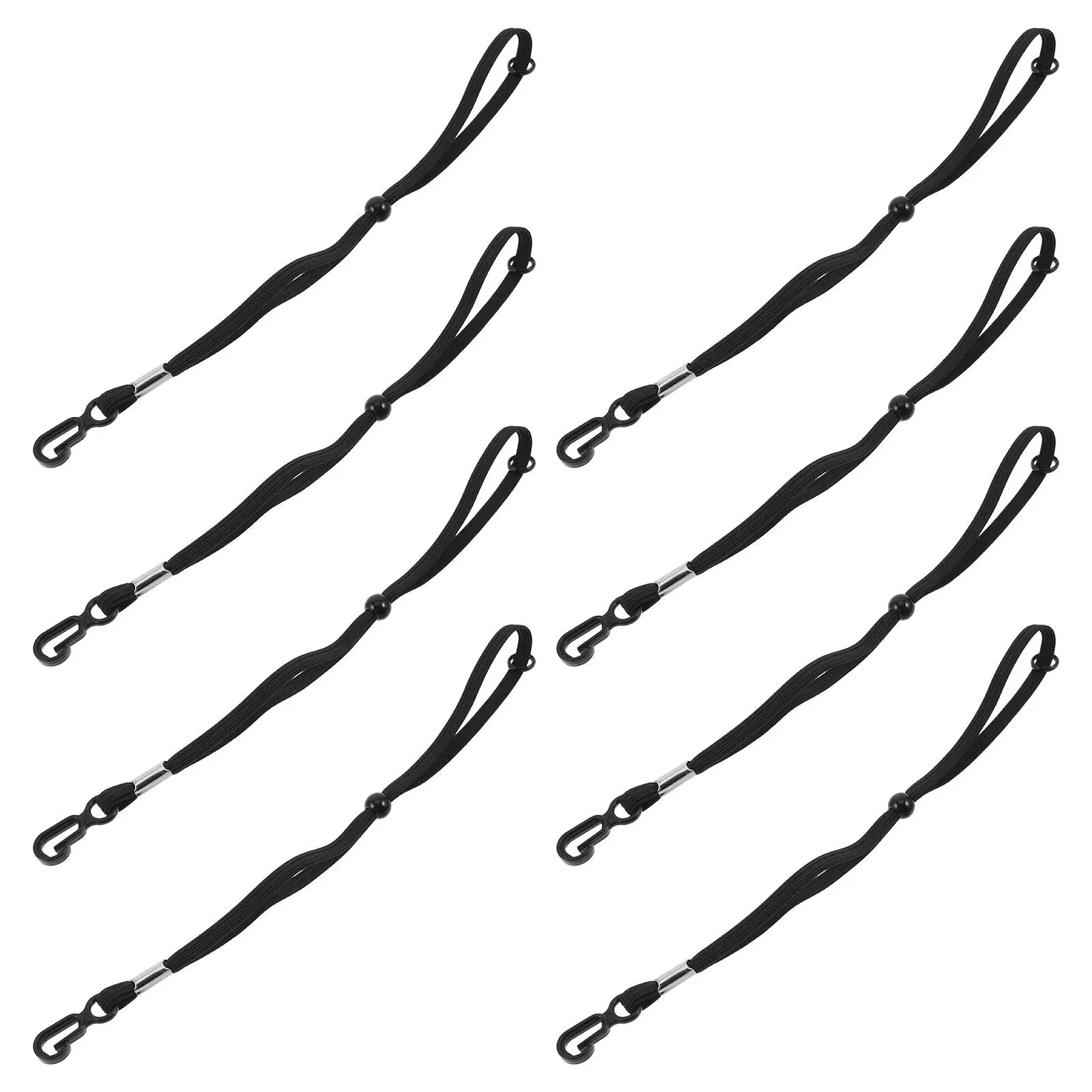 8Pcs Ski Glove Wrist Straps Anti-Loss Safety Tether for Snowboarding Skiing Mountaineering Outdoor Sports Glove Leash Strap