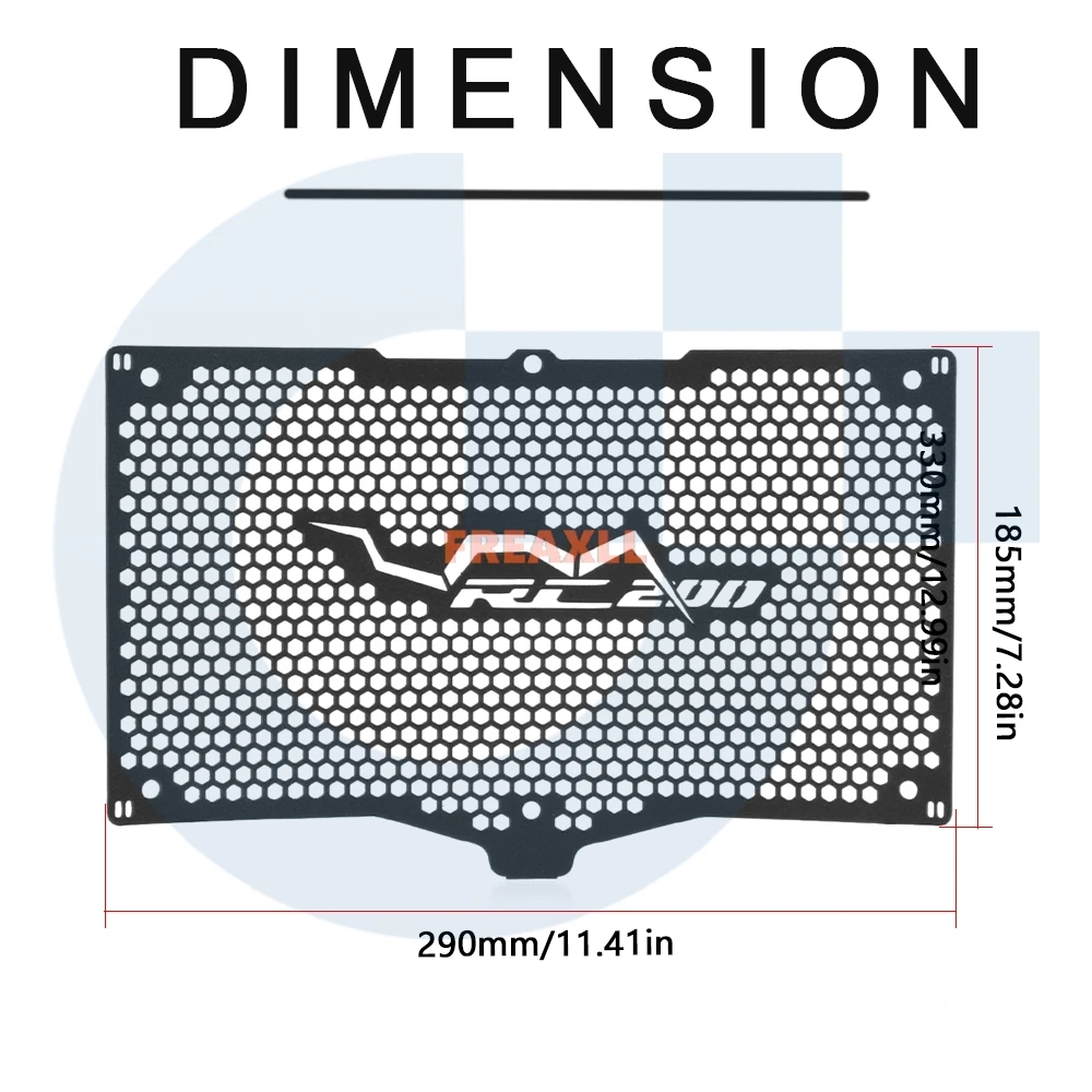 Motorrad-Kühlergrillabdeckung für KTM Duke 125/250/390 2024 2025 Schutzgitter RC125/200/390 2022-2024 2025 RC390