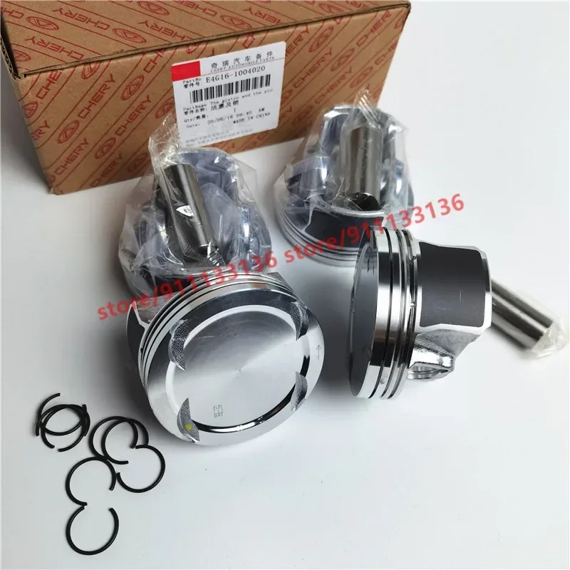 4pcs/set Engine Piston For Chery Tiggo 3 Arrizo 7 New A3 M11 J3 E4G16-1004020