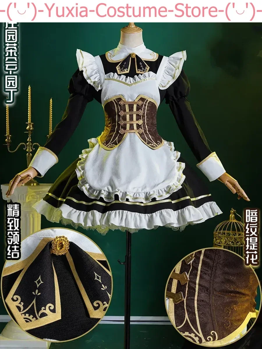 

Identity V Emma Woods Gardener Manor Tea Party Lovely Dress Cosplay Costume Cos Game Anime Party Uniform Hallowen Play Role