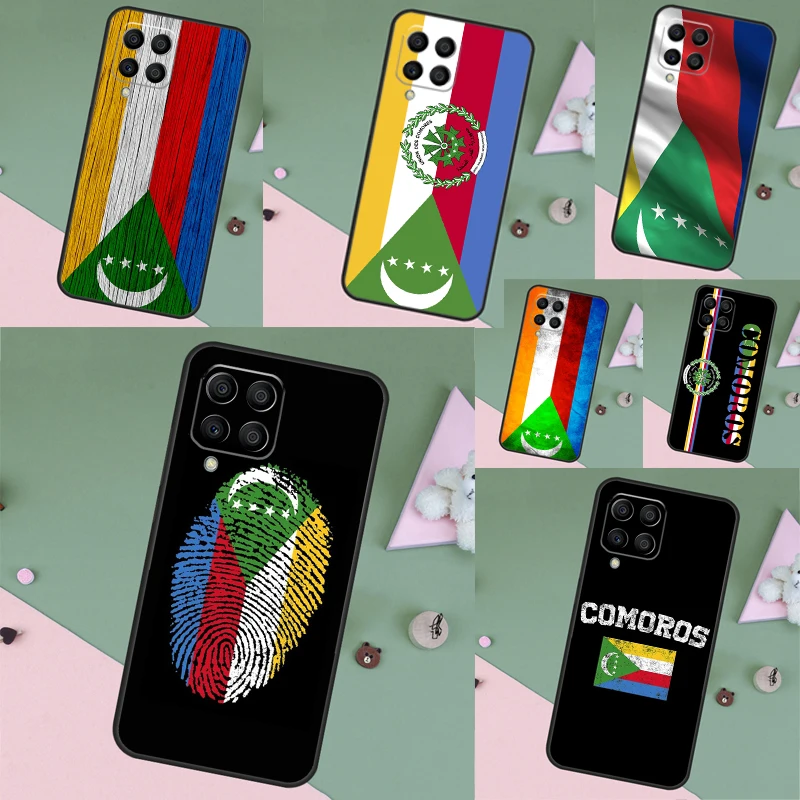 Comoros Flag Cover Case For Samsung Galaxy M33 M53 M52 M32 M12 M23 M13 M51 M31 M11 M20 M30s M14 M34 M54