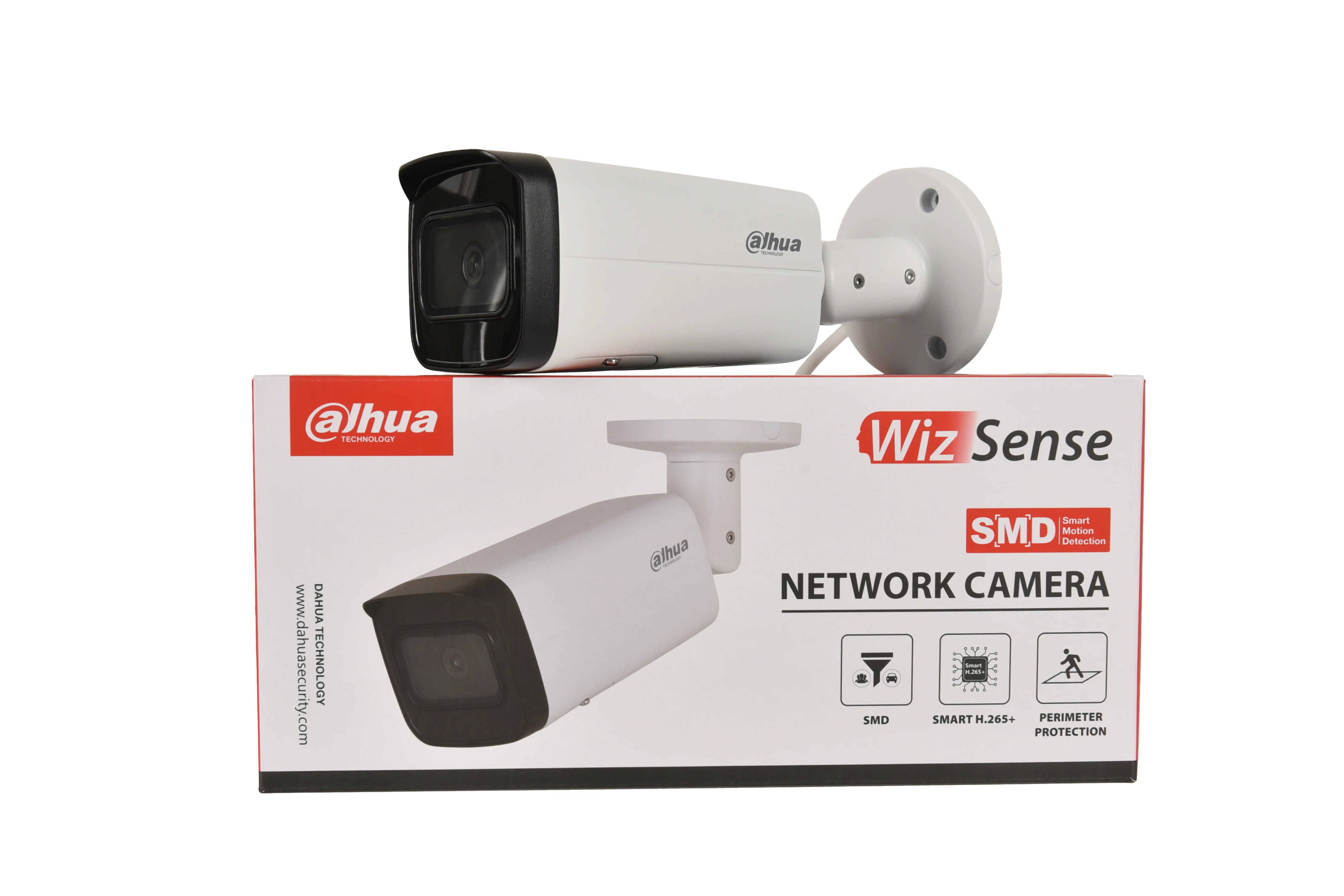 الأصلي داهوا 8MP كاميرا IP IPC-HFW2841T-AS 80M IR ثابت البؤرة رصاصة WizSense POE محيط حماية البحث الذكي IP67