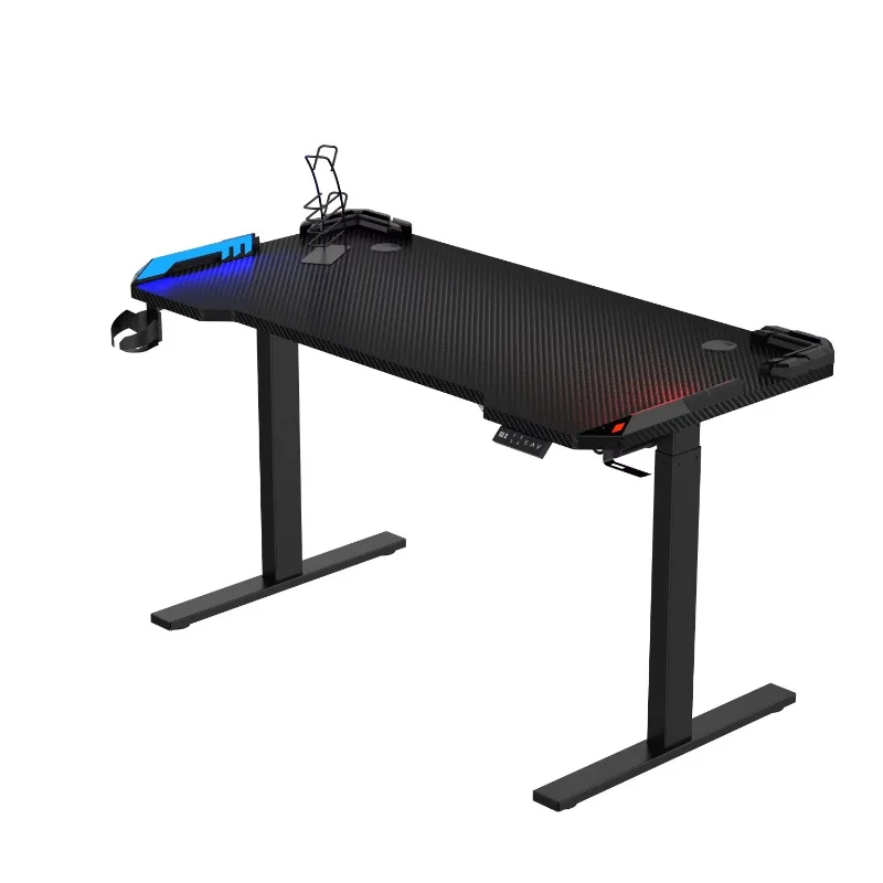 Custom Adjustable RGB Light Emitting Diode Light Price Bedroom PC Gaming Table Gaming Ergonomics Standing Table