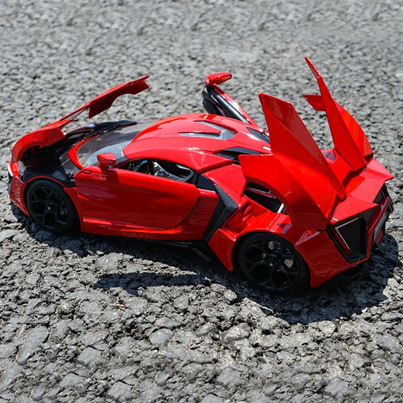 1:18 Alloy Lykan Hyper Sports Car Model Diecast Metal Vehicles Car High Simulation Collection Gifts Toy