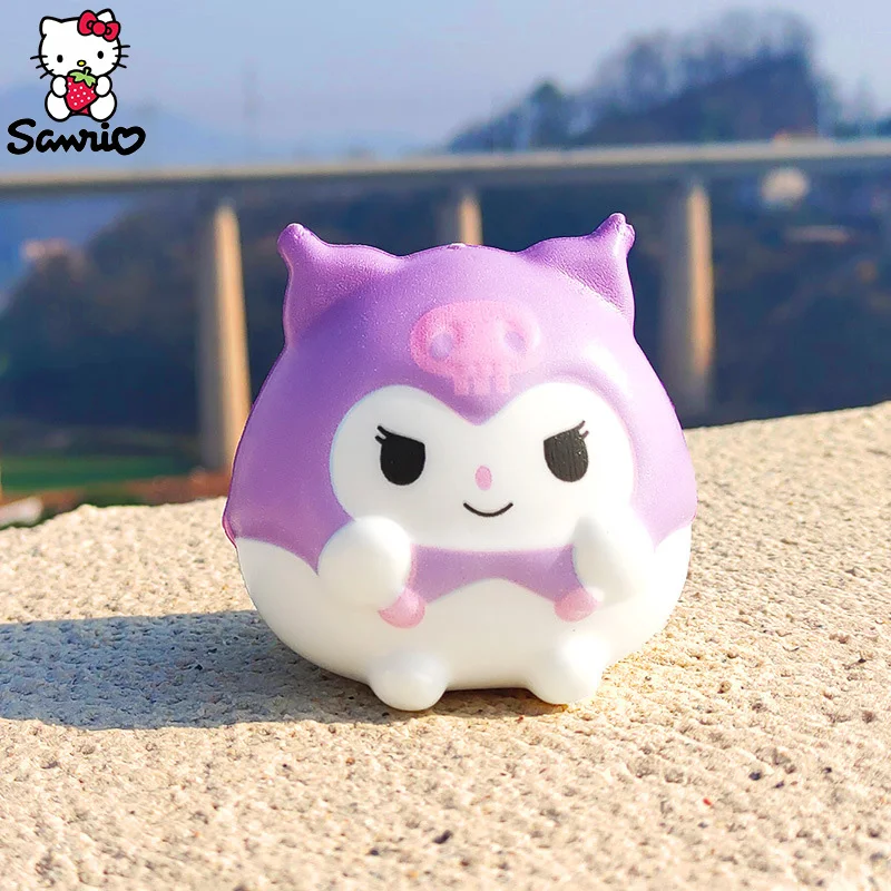 Anime Sanrio Kuromi Cinnamoroll My Melody Decompression Stress Relief Squishy Hello Kitty Children Hand Pinch Toy Healing Gift