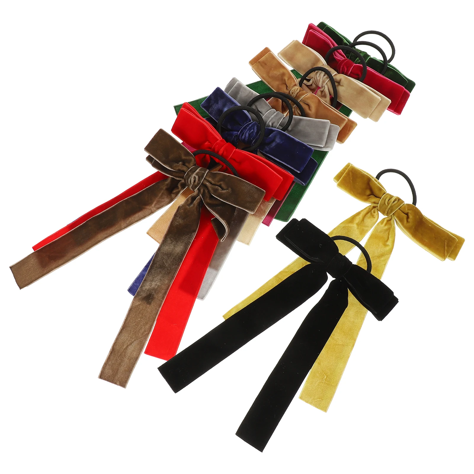 

10 шт., привлекательные резинки для волос с бантом для женщин и девочек-подростков, подходят для любого случая, наряды, ленты для волос, резинки для волос