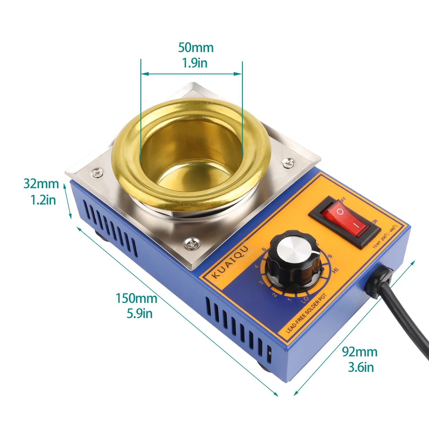 200/250/300W Solder Pot Equipment Tin Melting Furnace Soldering Furnace Temperature Control Desolder Bath 220V For Electricians