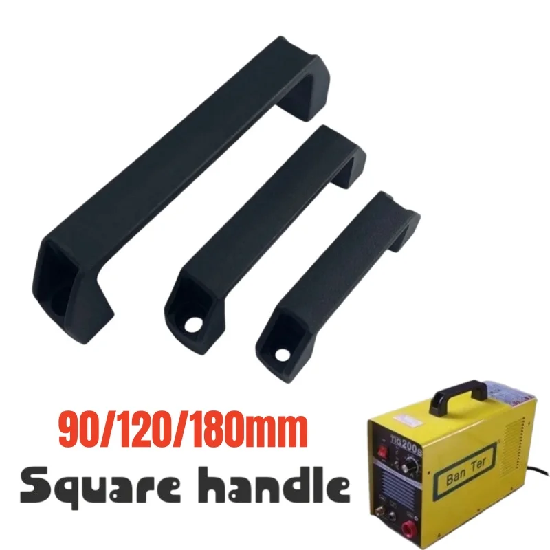 2PCS Home Cabinet Drawer Handles,Thickened Black Plastic Surface Mounted Cabinet Door Handle for Industrial Equipment & Toolbox