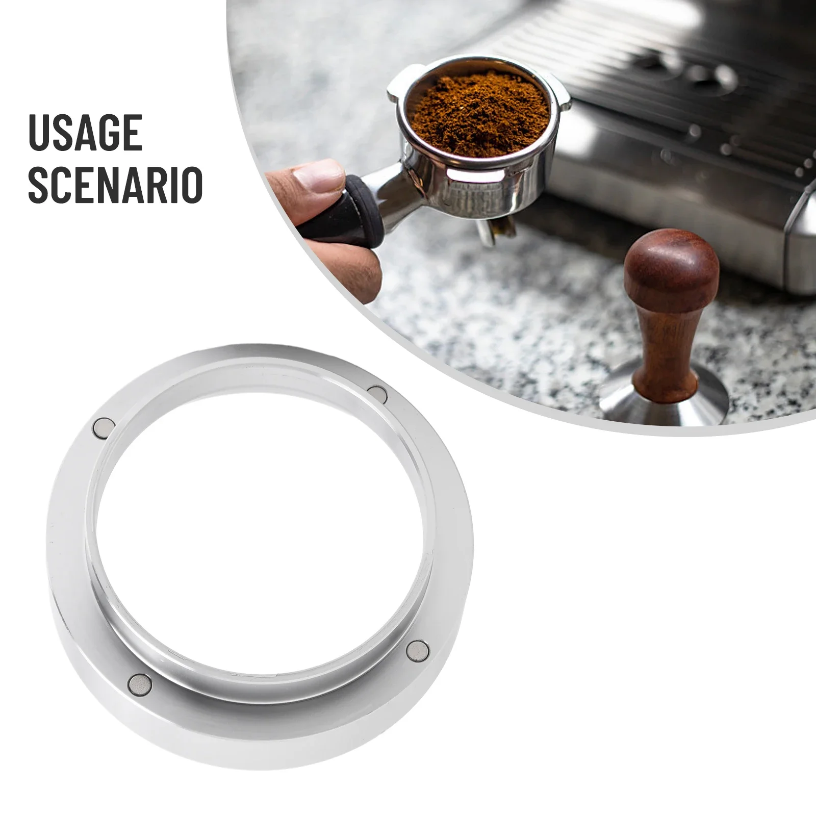 For Brewing Bowl Powder Coffee Dosing Ring Coffee Dosing Ring Kitchen Accessories 49MM Basket Portafilter For 49mm Profilters