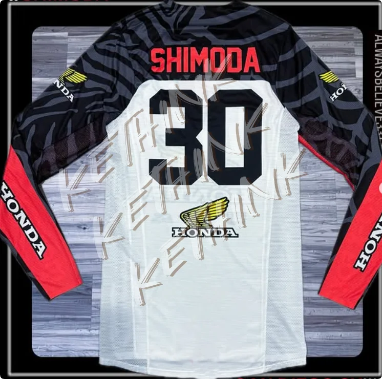 

Quick Dry Honda Motorcycle Jersey, Long Sleeve Breathable Riding Shirt Y2K Dirt Bike and Mountain Racing, Comfortable Daily Gear