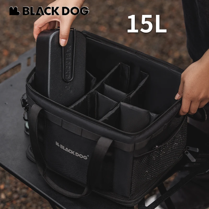 Naturehike Blackdog 15L Storage Bag Ultralight Outdoor Camping Travel Folding Handbag Luggage 600D Organizer Duffel Tactical Box