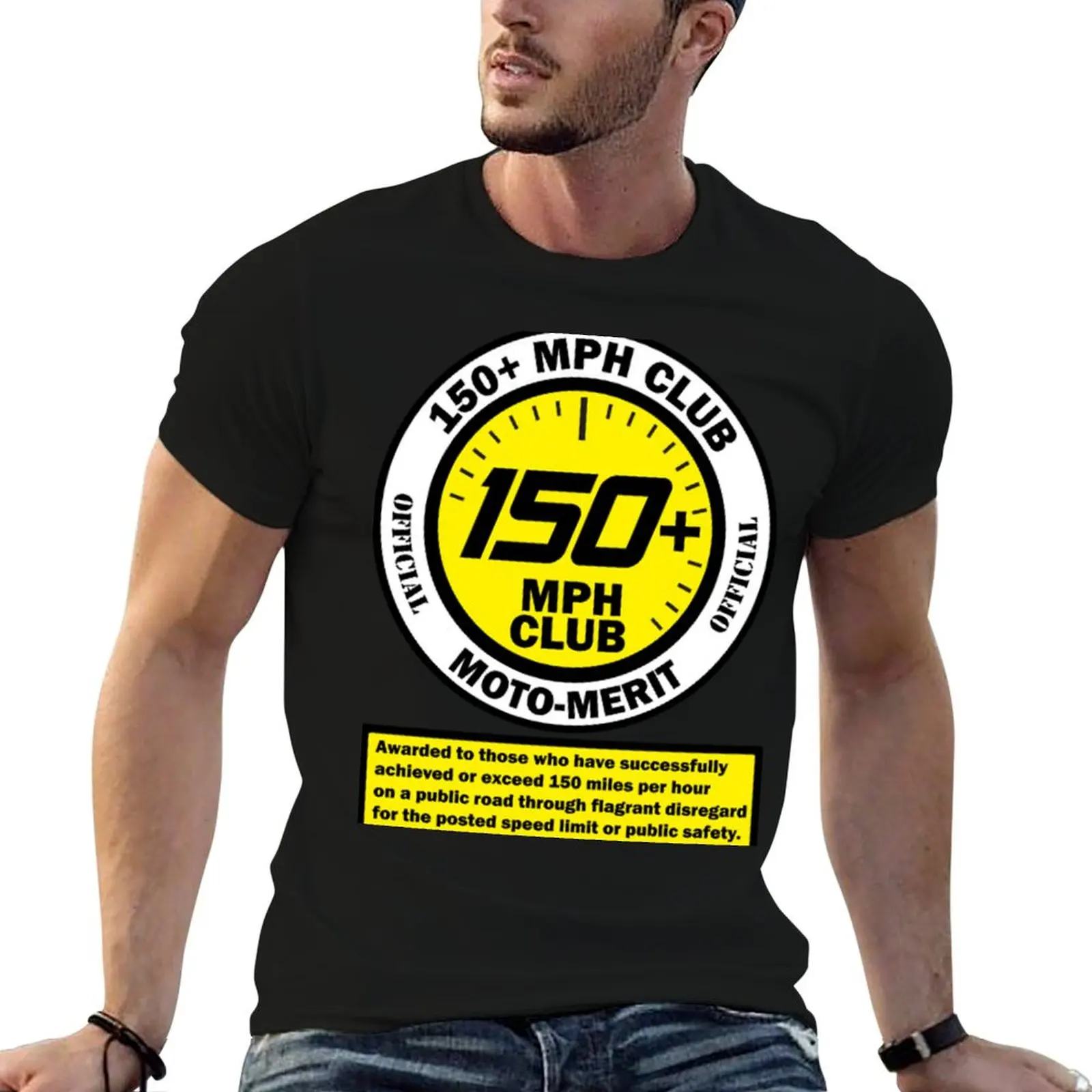 150+ MPH CLUB - T-shirt Moto-Merit, T-shirt décontracté à la mode pour l'été