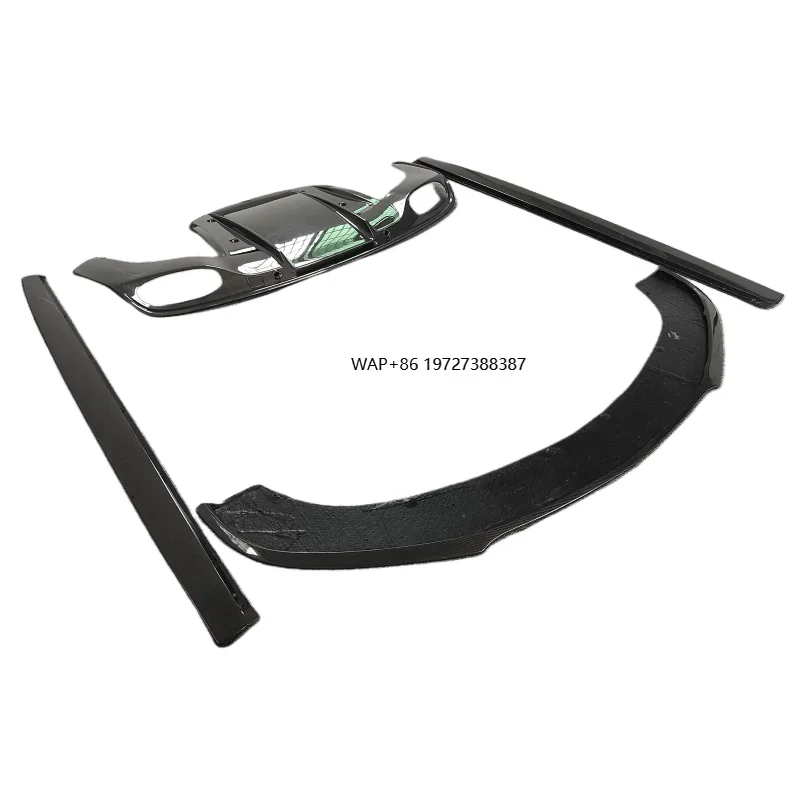 

Front Lip Side Skirts and Rear Diffuser Carbon Fiber Body Kit for the 2012-2014 GT Continental V8 Style