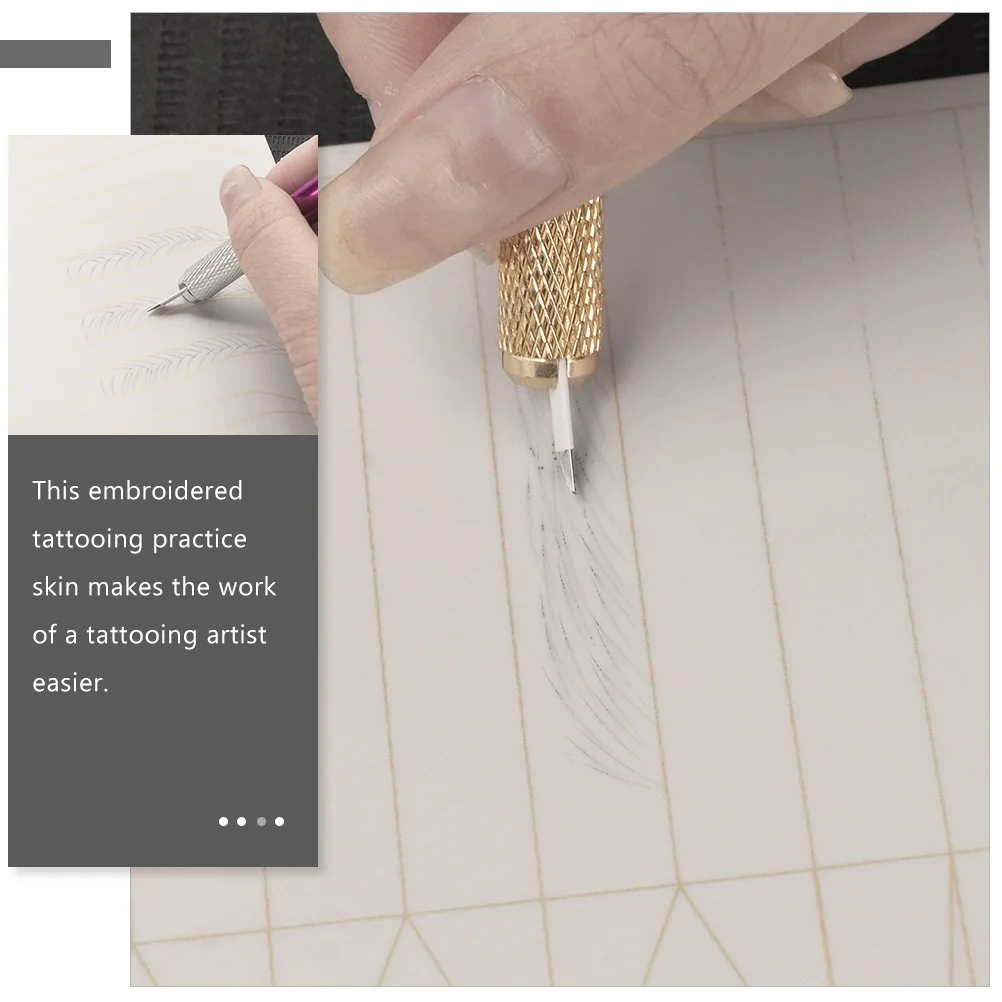 

Silicone Eyebrow Exercise Skin Positioning Measuring Fake Tattooing Practice Silica Gel