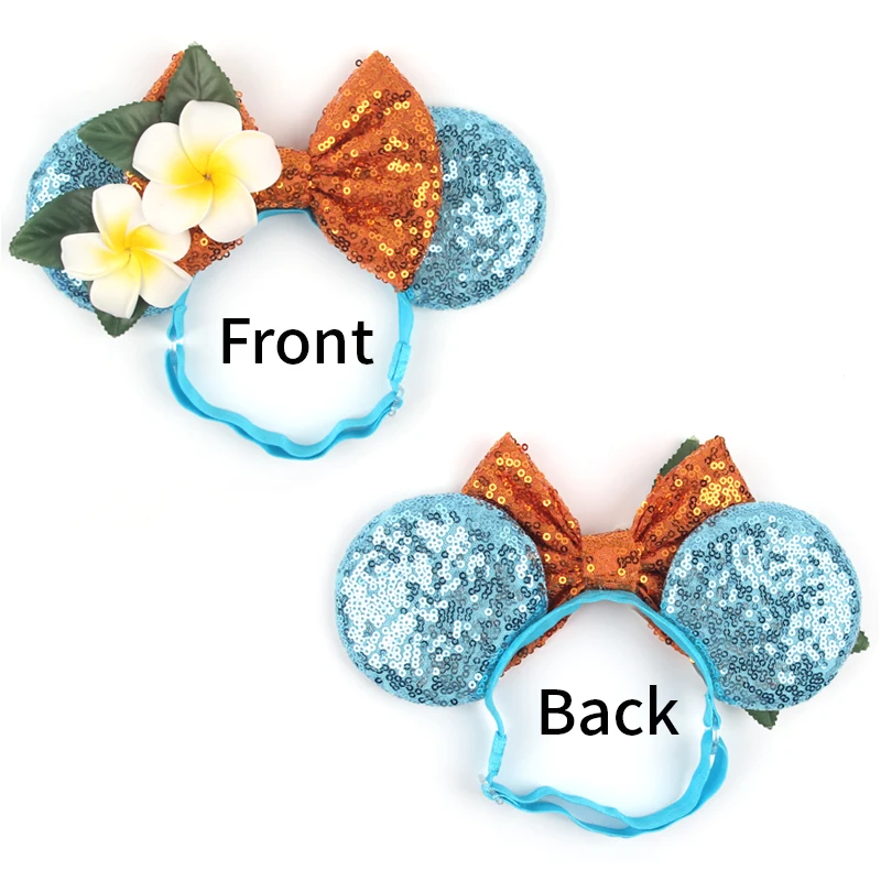 2023 New Disney Ears Adjustable Elastic Headband Adult Mickey Mouse Nylon Hairband Kids Hair Accessories Festival Trip Party DIY