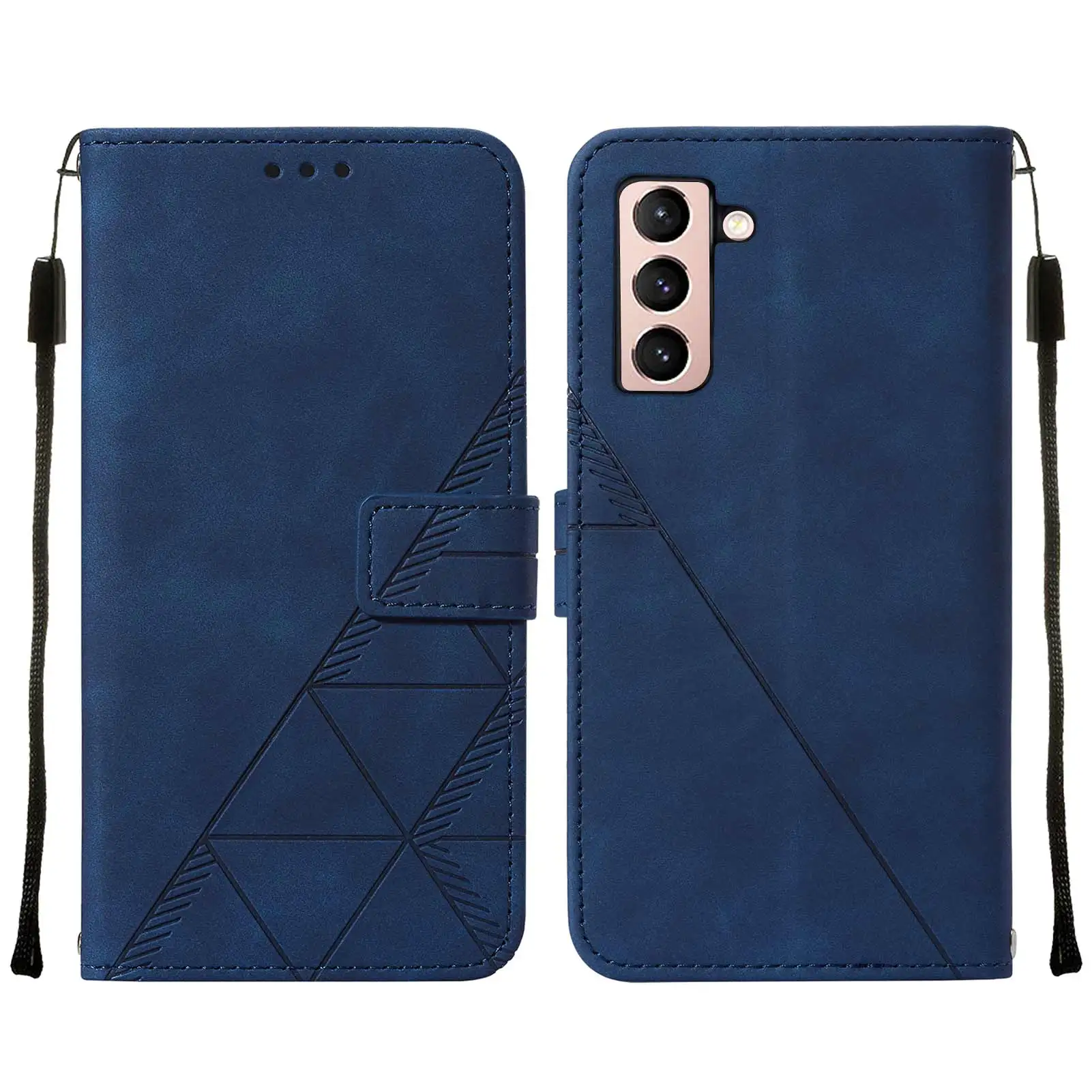 Shockproof Leather Wallet Flip Case For Samsung Galaxy S25 S24 Ultra S23 FE S22 Plus Note 20 Ultra 10 9 8 Protective Phone Cover