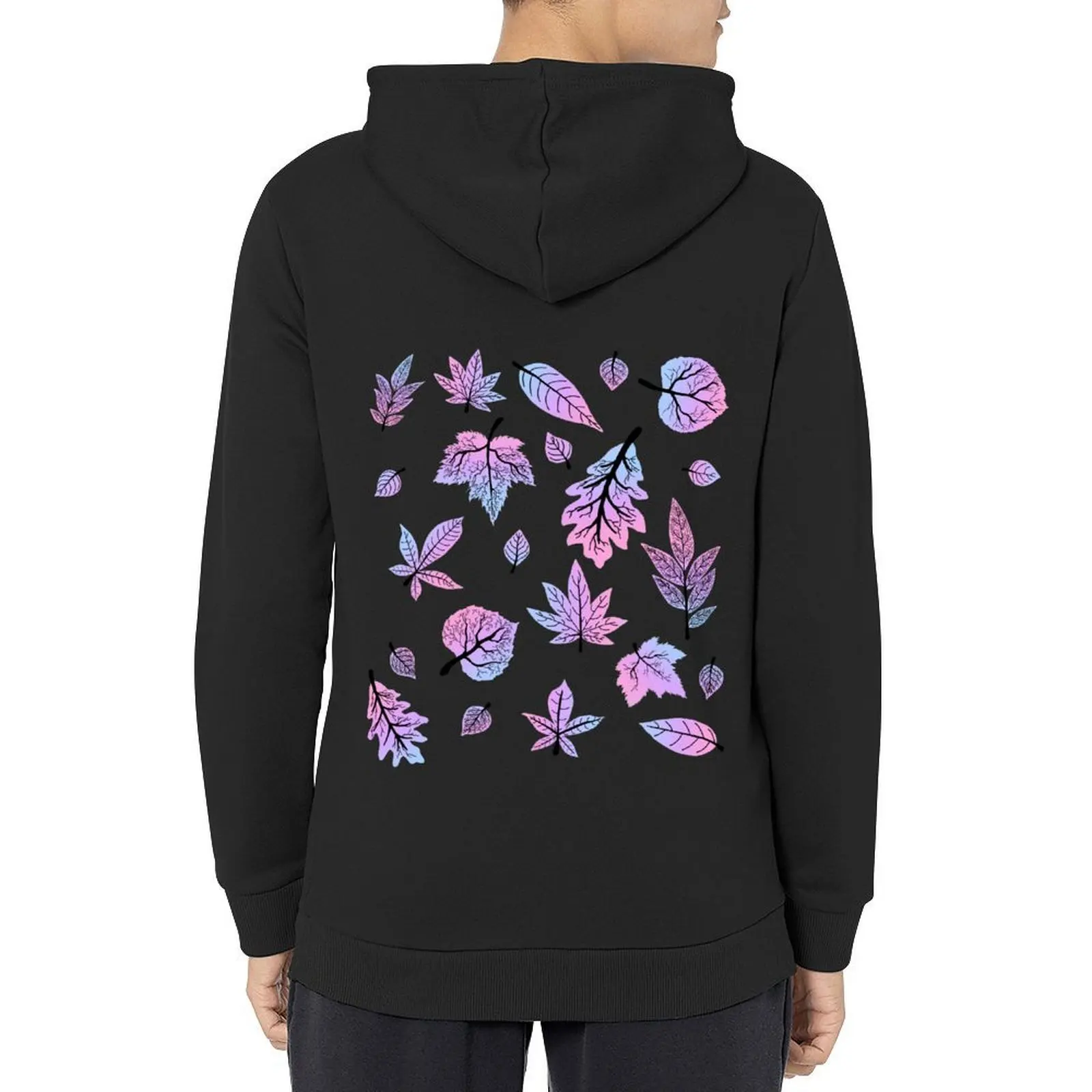 

Fall Leaves (bi gradient) Hoodie autumn jacket men graphic t shirts men men's coat korean style clothes hoodie men