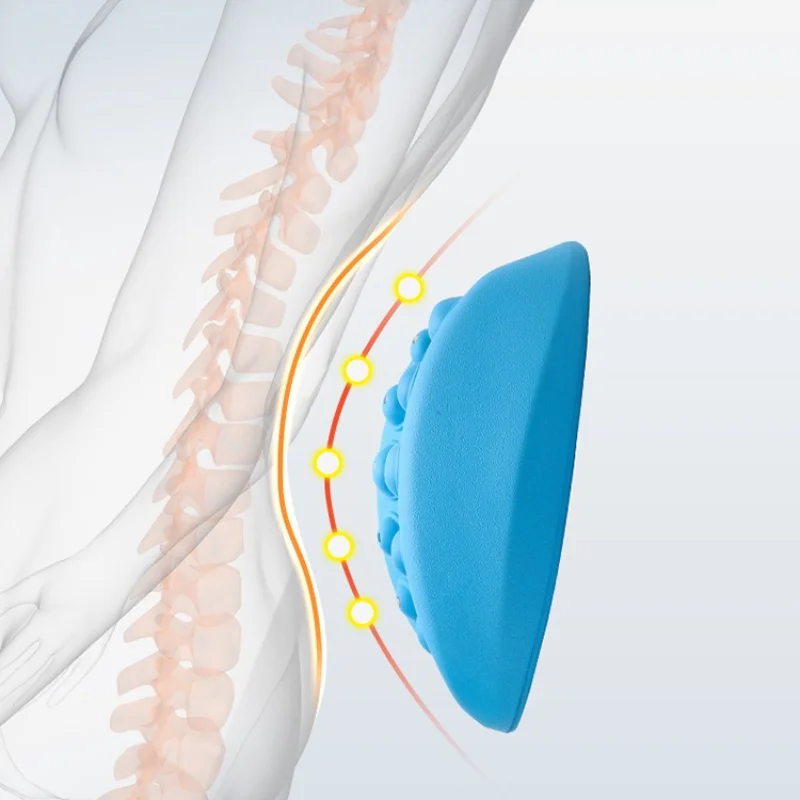 Stabilizator lędźwiowy poduszka trakcja prosty kręgosłup relaksujący masaż pleców masaż talii do tyłu nosze urządzenie do masażu lędźwiowego