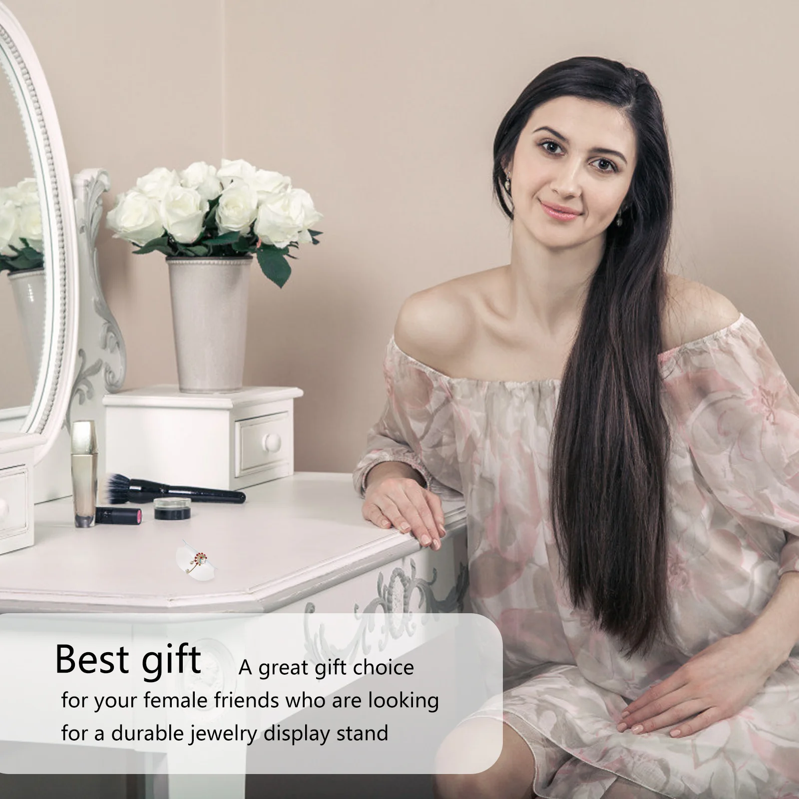 

100Pcs Ring Display Card Slots Premium Plastic Round Organizers for Jewelry Storage Rack Display Stands Home Store Use