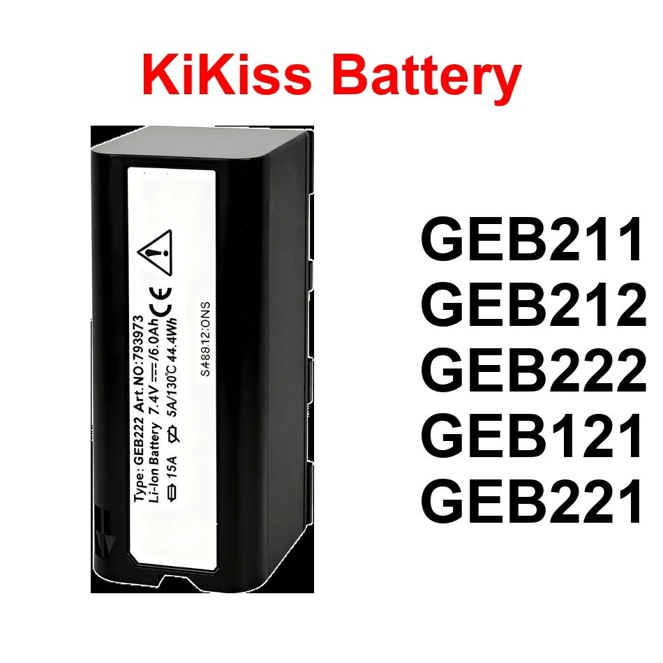 

Долговечный аккумулятор GEB221 GEB222 GEB121 2600-6000 мАч для Leica ATX1200 GEB211 GEB212 Tps Total Station Gps