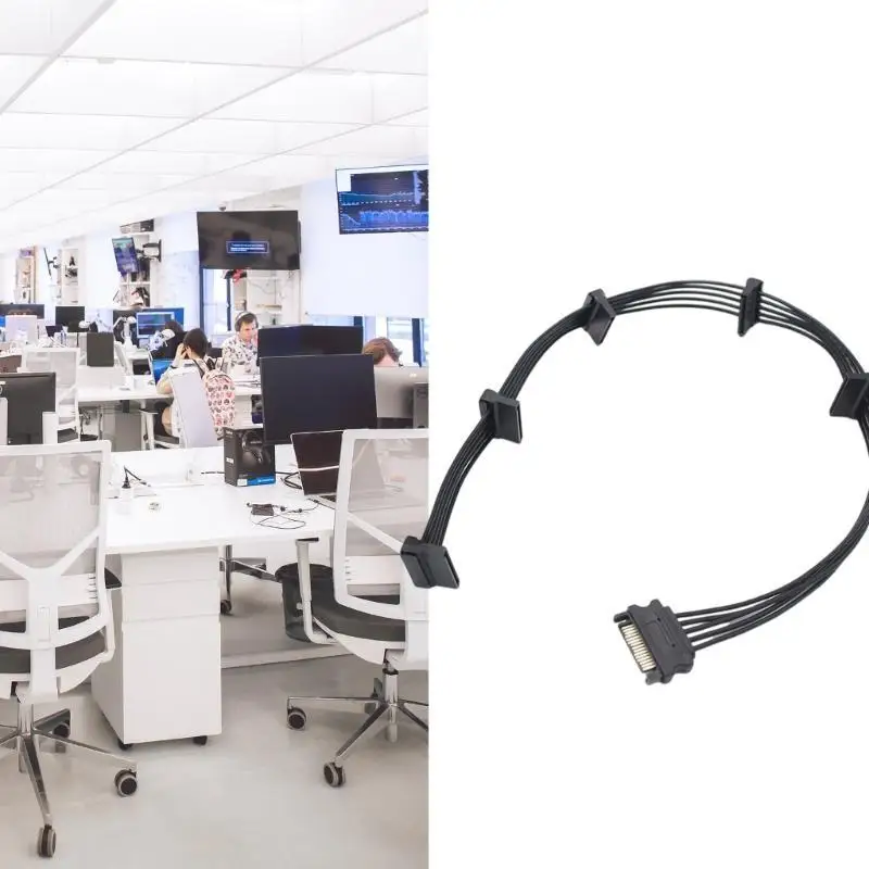 Y1ub Ide Ekspansi Penyimpanan Sederhana ke Power Splitters Kabel Meningkatkan Kapasitas Penyimpanan 18awg Metal Wire Untuk